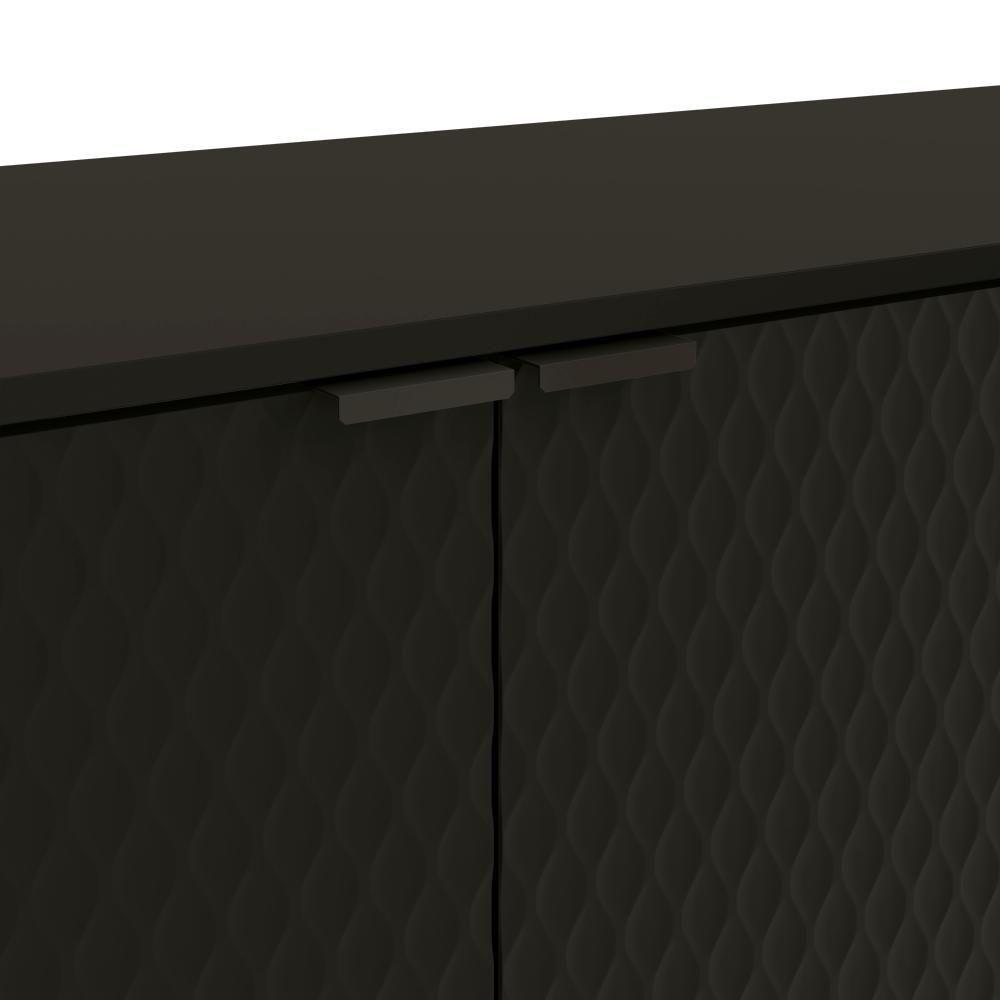 Aparador Kappesberg 4 Portas 3d Preto Fosco 180cm - 7