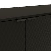 Aparador Kappesberg 4 Portas 3d Preto Fosco 180cm - 7
