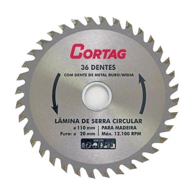 Disco Para Serra Circular ø 110mm Com 36 Dentes - Cortag