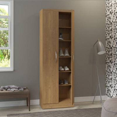 Armário 2 Portas Multiuso 61 X 182 Cm Mdp 1011 Menu Móveis Carvalho