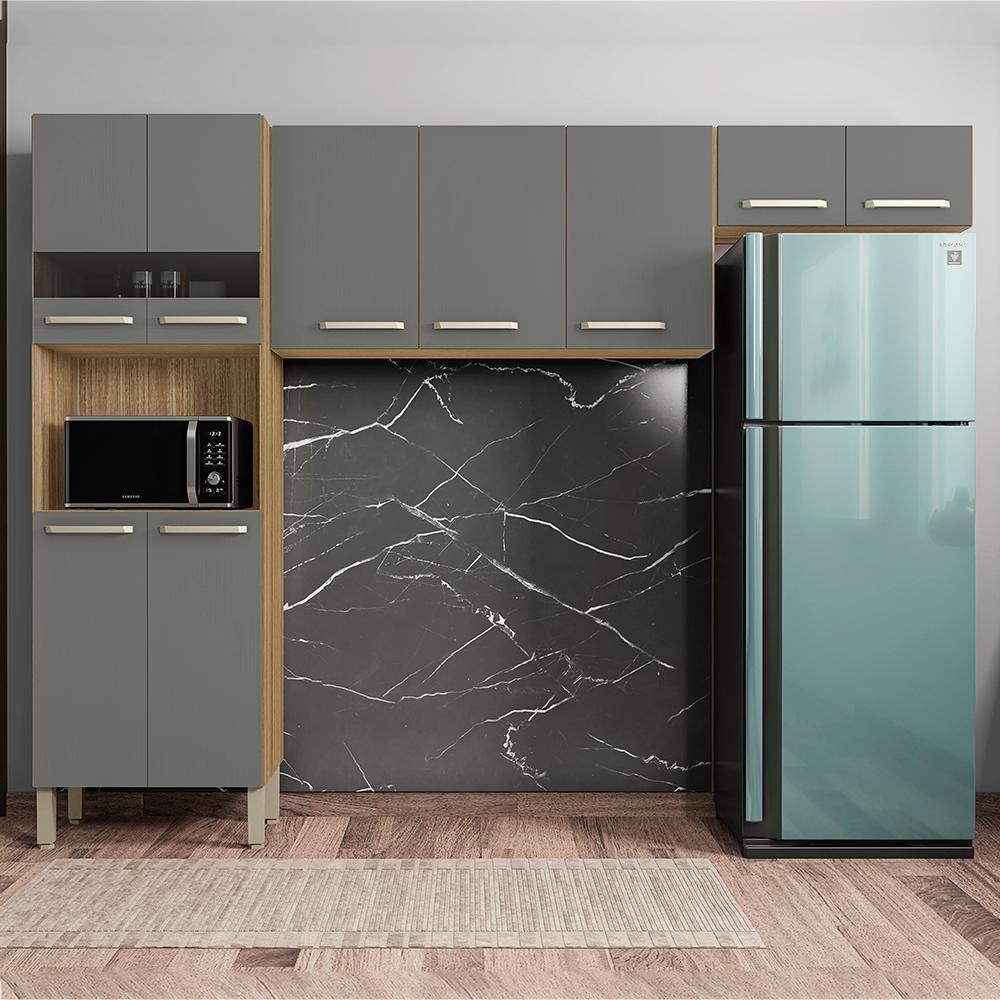 Cozinha 3 Pecas Versalhes 251 Cm Freijo Gris Ktp Freijo Gris - 2