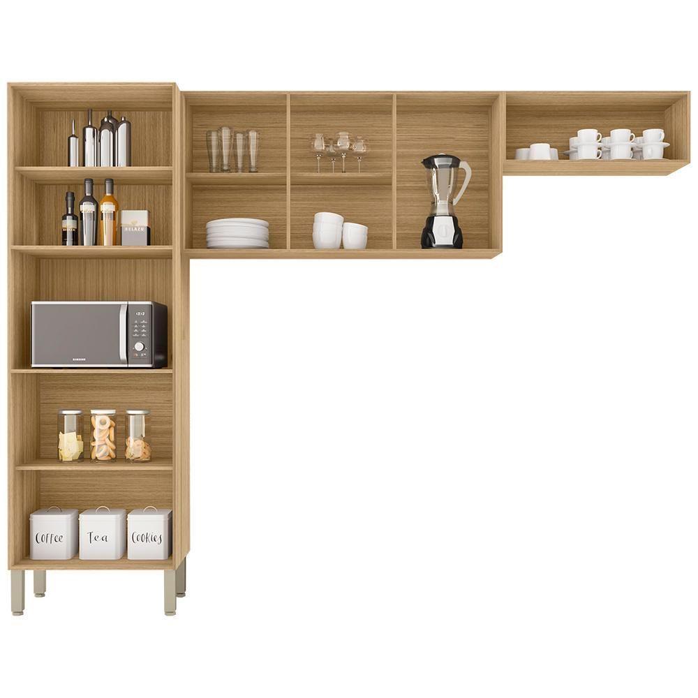 Cozinha 3 Pecas Versalhes 251 Cm Freijo Gris Ktp Freijo Gris - 6