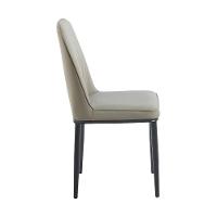 Kit 4 Cadeiras V1006 Rivatti 44cm Tecido Nude-aço Preto