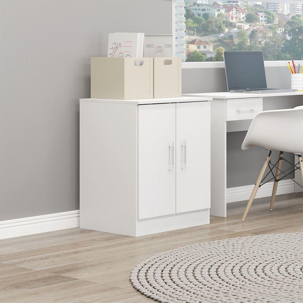 Armário Multiuso Pequeno 60x76cm 0723 Menu Móveis Branco - 4