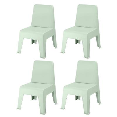 Kit 4 Cadeiras Infantil Origami Rivatti 38,5cm Pp Menta