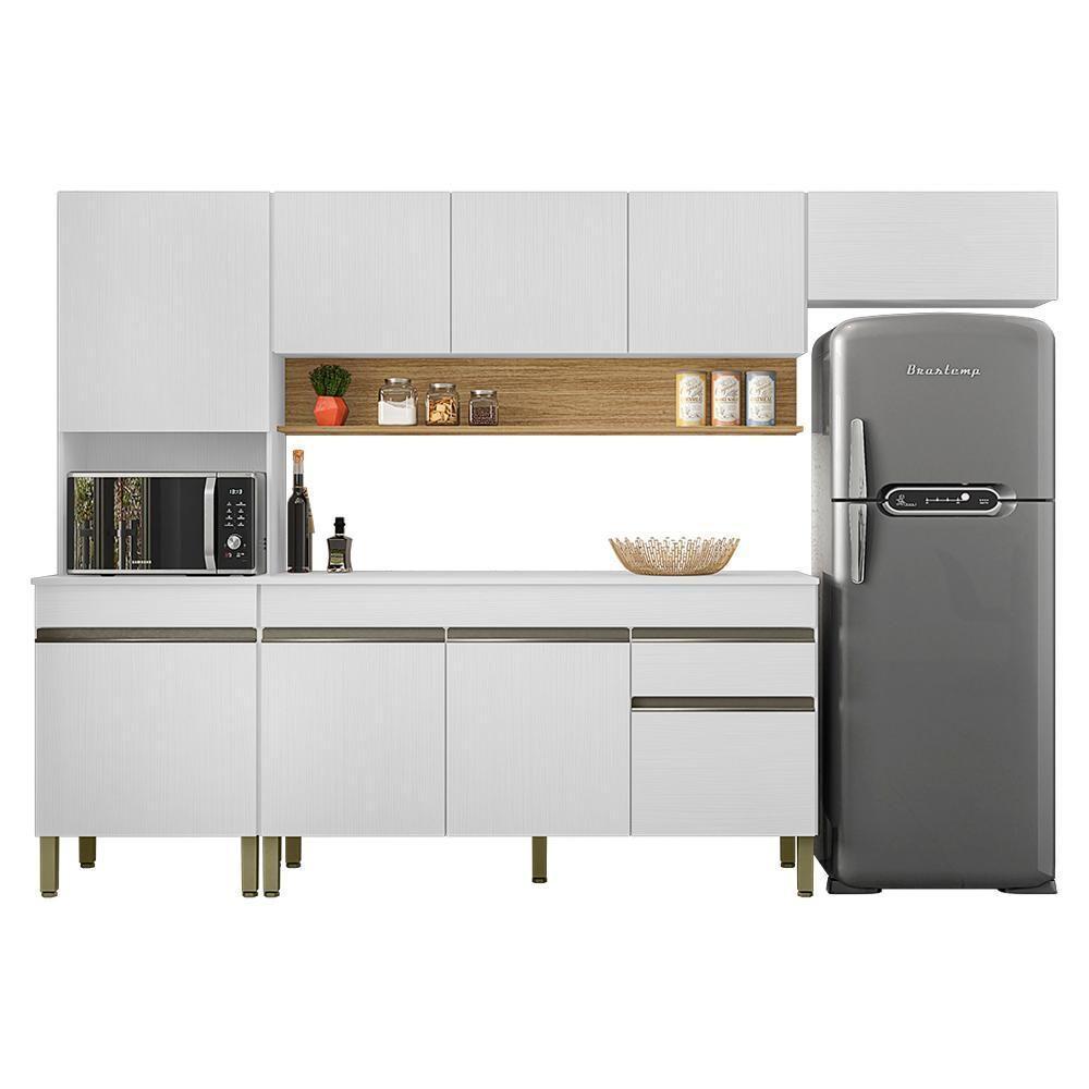 Cozinha Modulada 4 Pecas Com Balcao Tampo Line Supremo Cp Freijo Ktp - 1