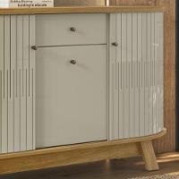 Buffet Aparador 3 Portas 136 Cm Monza Cumaru Opala Madetec Cumaru Opala - 5