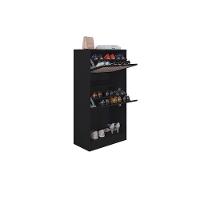 Kit 2 Sapateiras Tropical 2 Portas Multiuso Vertical Poquema Preto - 4