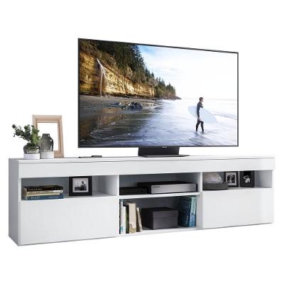 Rack Tv 65" Suspenso Com 2 Portas Paris Multimóveis V3326 Branco Branco