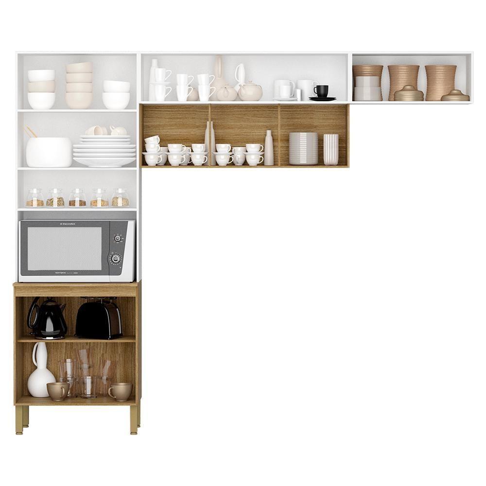 Cozinha 3 Pecas Urbane 260 Cm Freijo Supremo Cp Ripado Freijo Ktp - 6