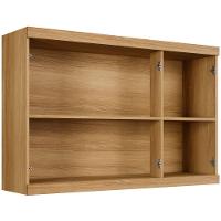 Armário Aéreo Talismã 3 Portas Cinamomo Grafite Arte Móveis