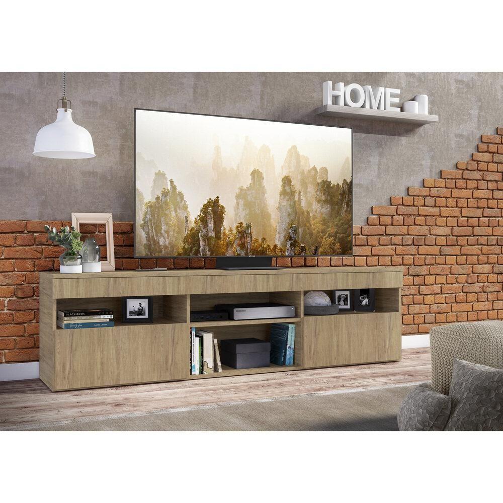 Rack Tv 65" Com 2 Portas Paris Multimóveis V3308 Rustic Rustic - 2
