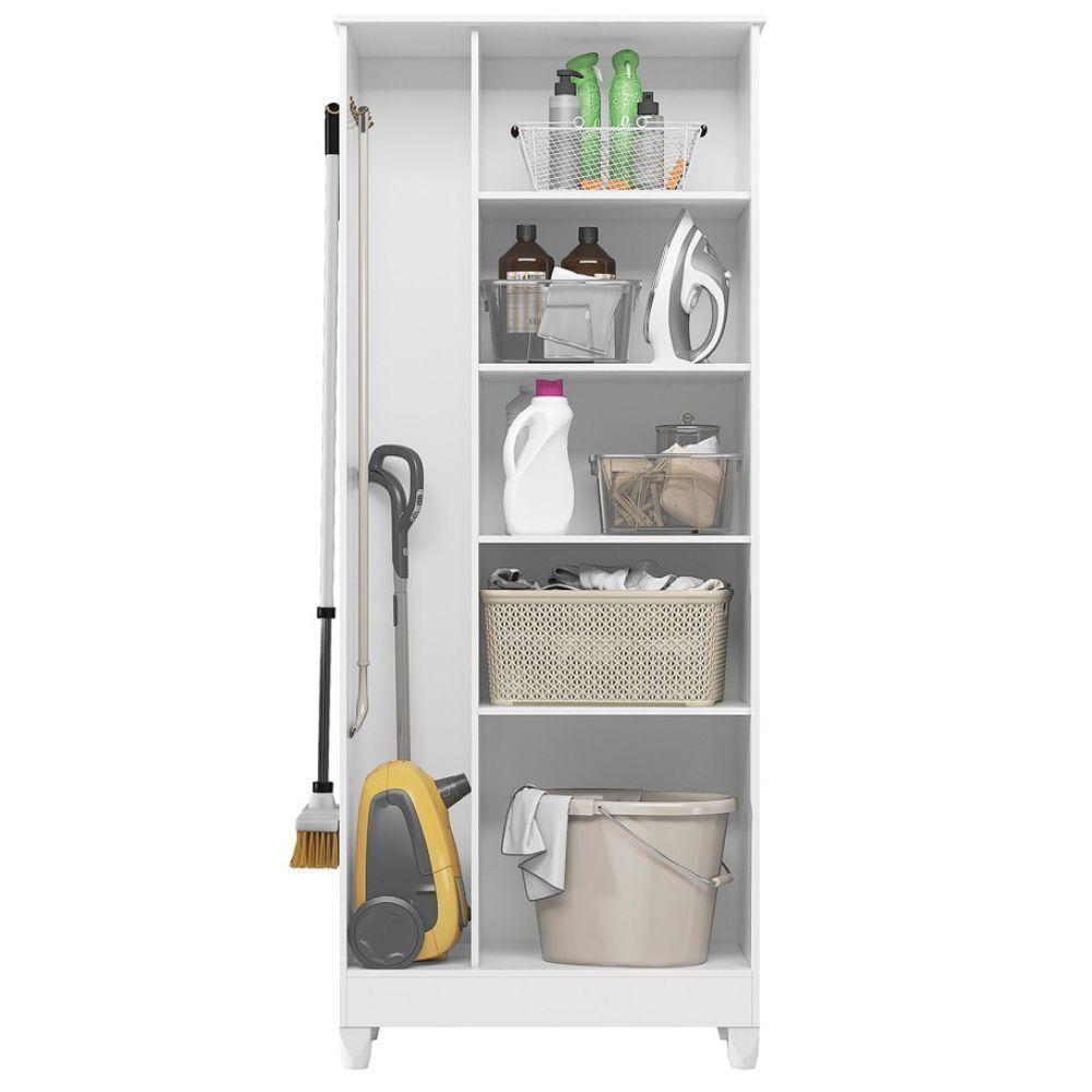 Armario Multiuso Jade 2 Portas 170x70 Cm Branco - 6