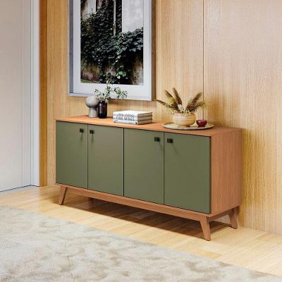 Aparador Kappesberg 4 Portas Canela-verde Frevo 156cm