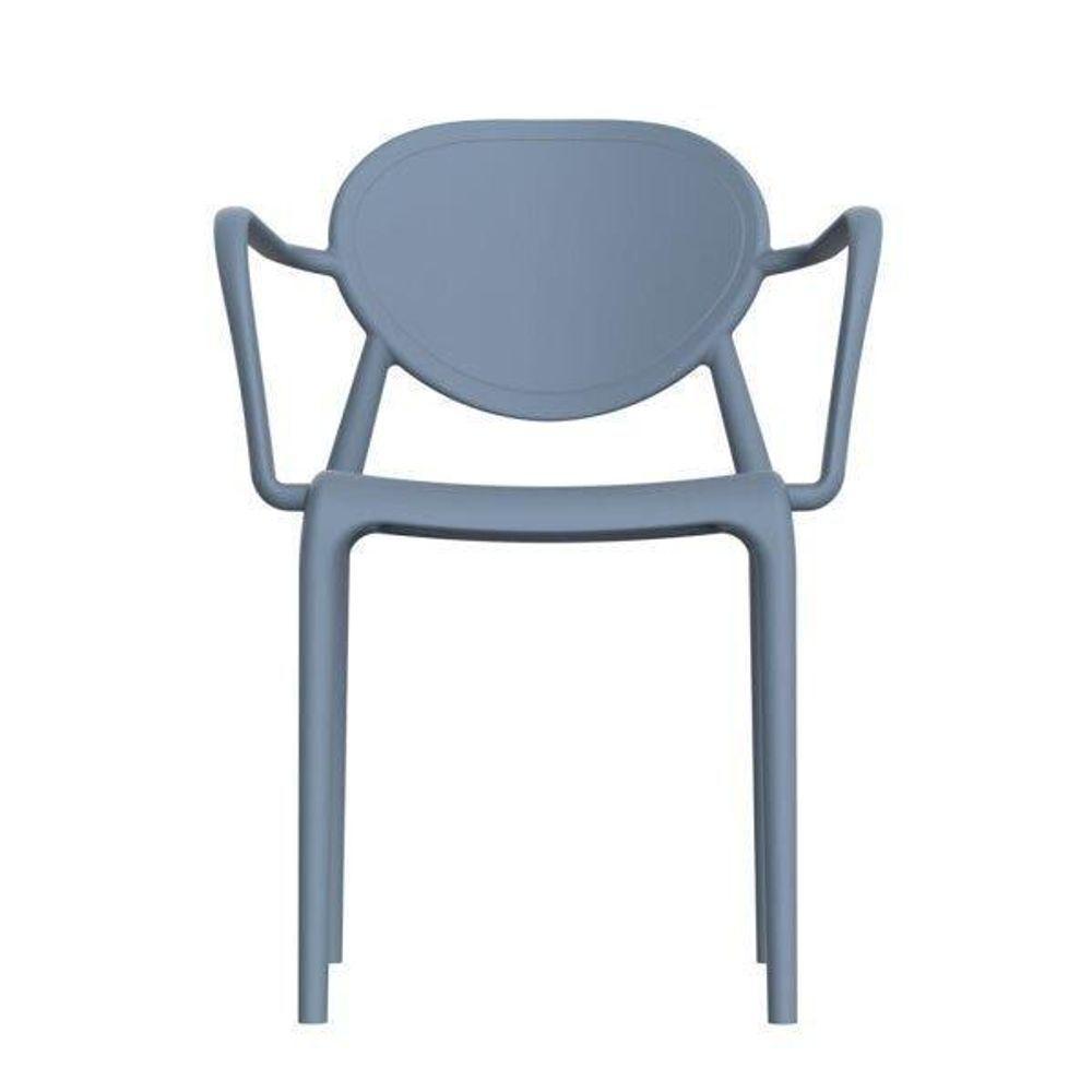 Cadeira Com Braço Slick Im In área Externa Interna Uv Lazuli - 3