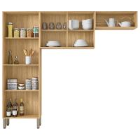 Cozinha 3 Pecas Nala 222 Cm Freijo Gris Ktp Freijo Gris - 6