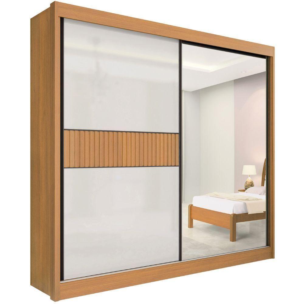 Guarda Roupa Titanium Ripado Cinamomo Off White 2 Portas 6 Gavetas D?doro - 1