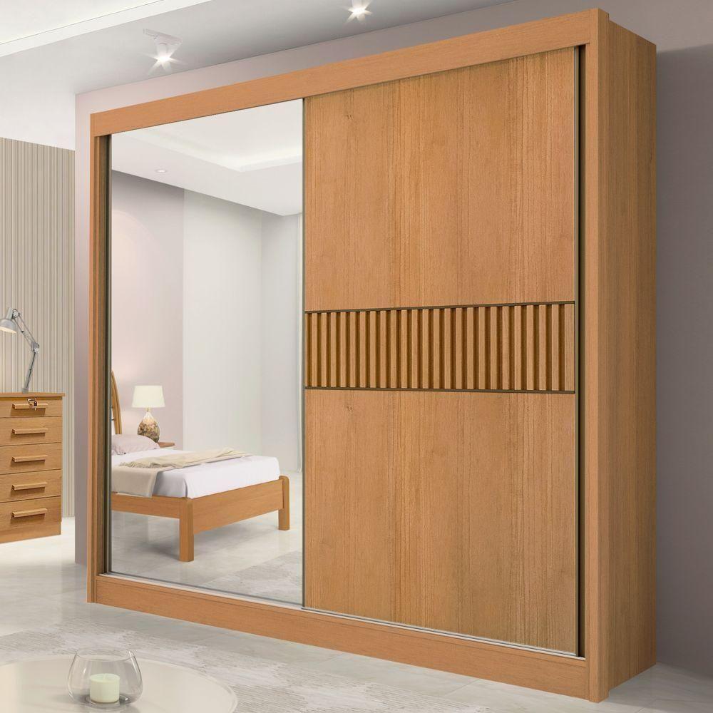 Guarda Roupa Titanium Ripado Cinamomo Off White 2 Portas 6 Gavetas D?doro - 7