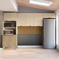 Cozinha 3 Pecas Glam 320 Cm Freijo Vanilla Cp Ripado Freijo Ktp - 2