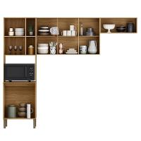 Cozinha 3 Pecas 251 Cm Mdf Vert Plus Freijo Soft Abs Pto Ktp - 3