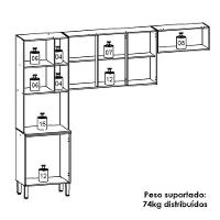 Cozinha 3 Pecas 251 Cm Mdf Vert Plus Freijo Soft Abs Pto Ktp - 5