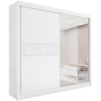 Guarda Roupa Titanium Ripado Branco 2 Portas 6 Gavetas D?doro - 1