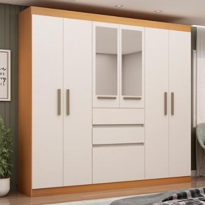 Guarda Roupa Casal Genialflex Berna C-espelho Freijó Br Laca