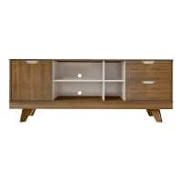 Rack Tv 65" 1 Porta E 2 Gavetas Multimóveis Cr45173 Pinho/Off White Pinho/Off White - 2