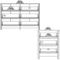 Comoda 6 Gavetas E 02 Mesas De Cabeceira 3 Gavetas Branco Dtall Branco - 8
