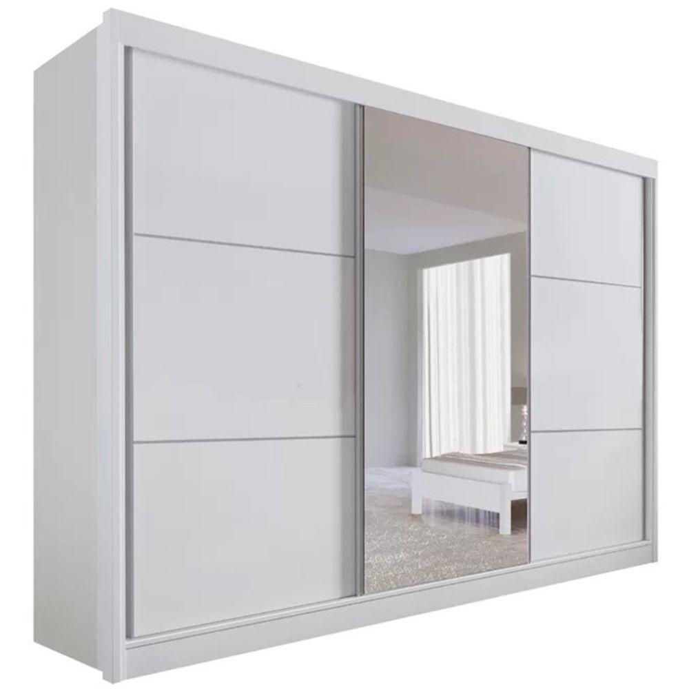 Guarda Roupa Los Angeles Branco 3 Portas 6 Gavetas D?doro - 1