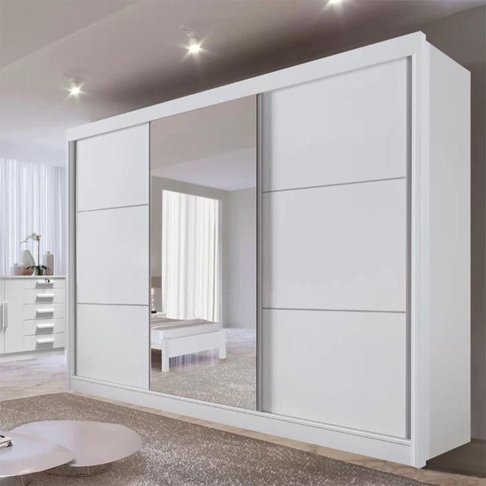 Guarda Roupa Los Angeles Branco 3 Portas 6 Gavetas D?doro - 2