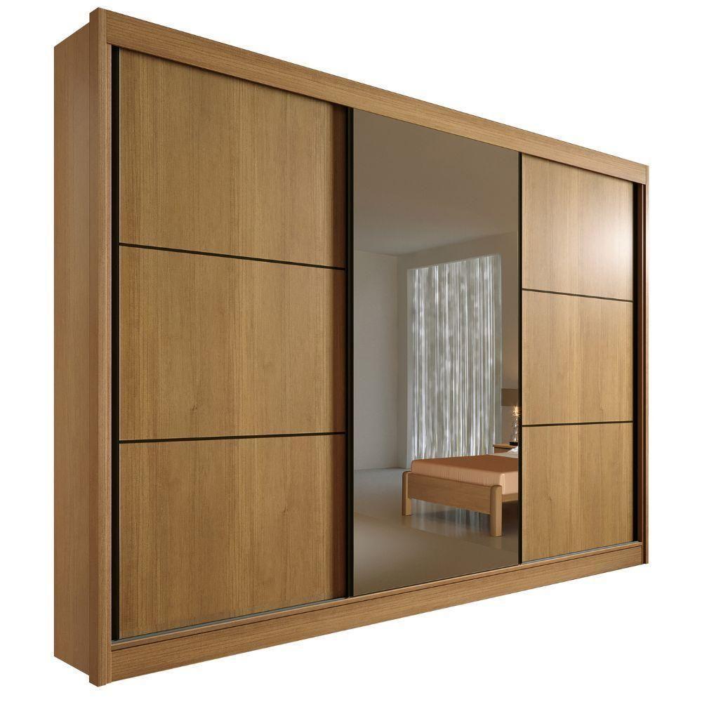 Guarda Roupa Los Angeles Cinamomo Off White 3 Portas 6 Gavetas D?doro - 4