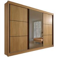 Guarda Roupa Los Angeles Cinamomo Off White 3 Portas 6 Gavetas D?doro