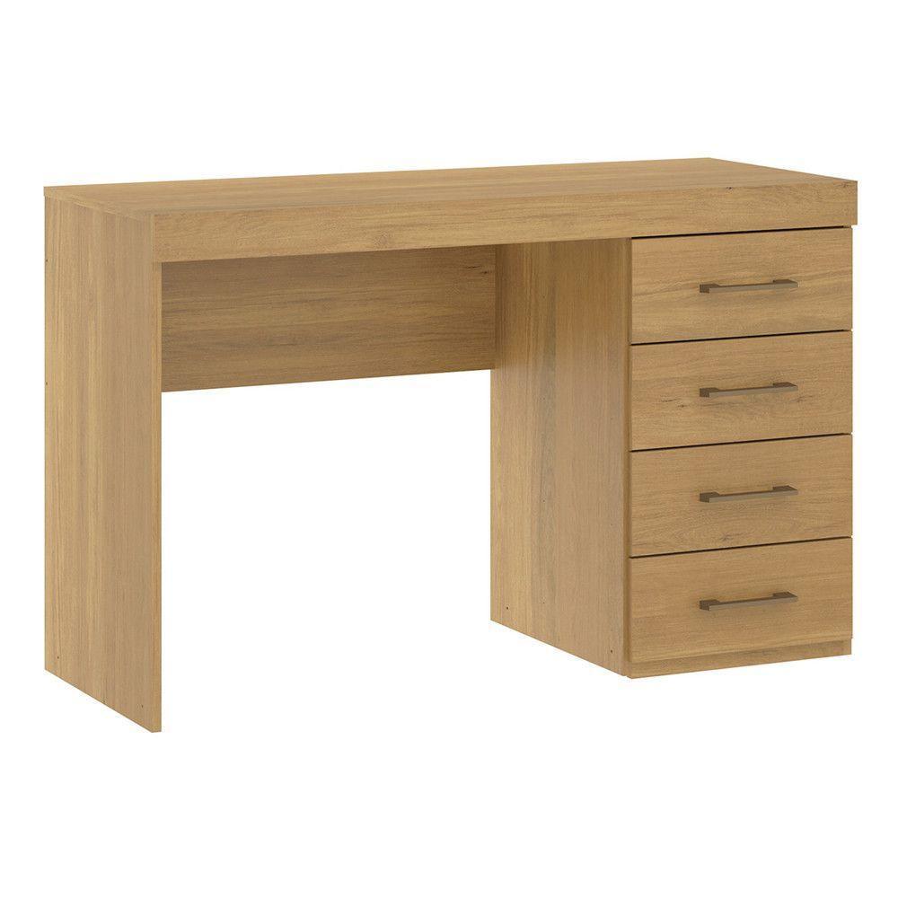 Mesa Escritório 0711 Com 4 Gavetas 120x75cm Mdp Menu Móveis Carvalho - 1