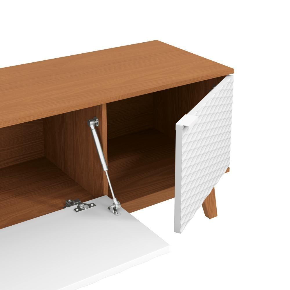 Rack Kappesberg 3 Portas 3d Canela-branco 180cm - 4