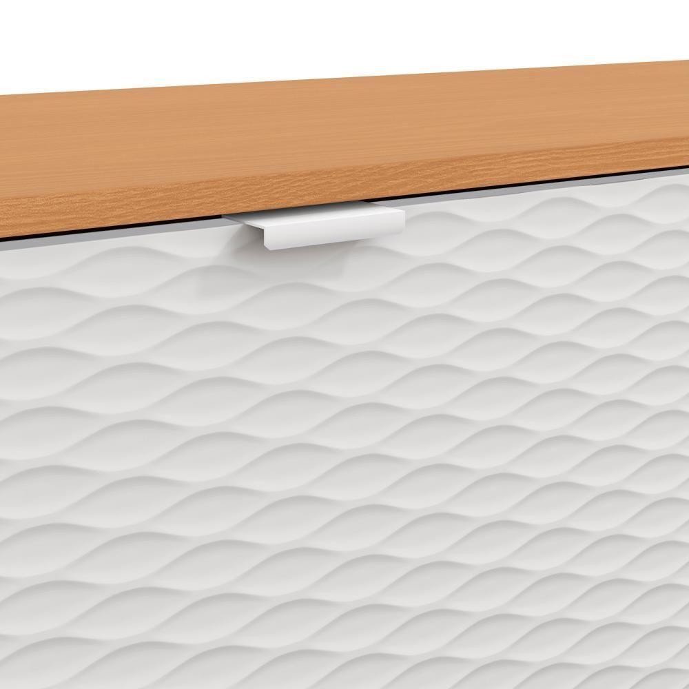 Rack Kappesberg 3 Portas 3d Canela-branco 180cm - 9