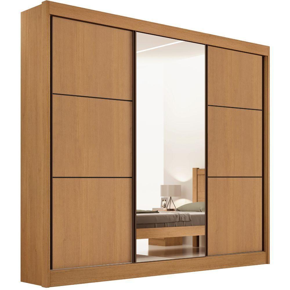 Guarda Roupa Cristal Cinamomo Off White 3 Portas 6 Gavetas D?doro - 5