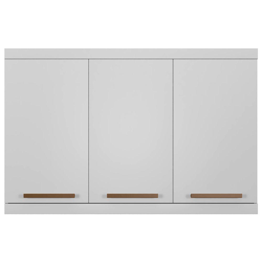 Armário Aéreo Talismã 3 Portas Branco Arte Móveis - 4