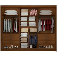 Guarda Roupa Los Angeles Castanho Off White 3 Portas 6 Gavetas D?doro - 2