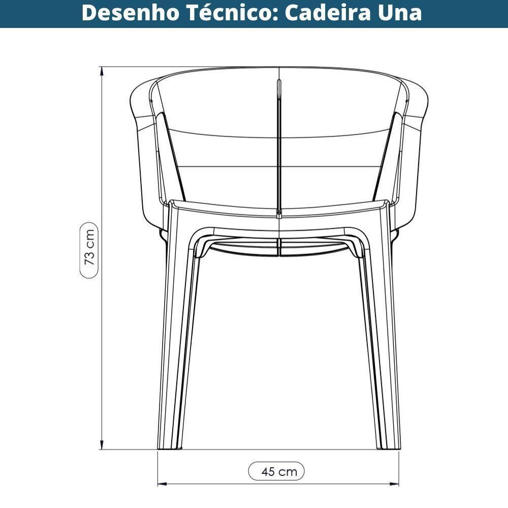 Cadeira Una Im In área Externa E Interna (pp) Cinza - 8