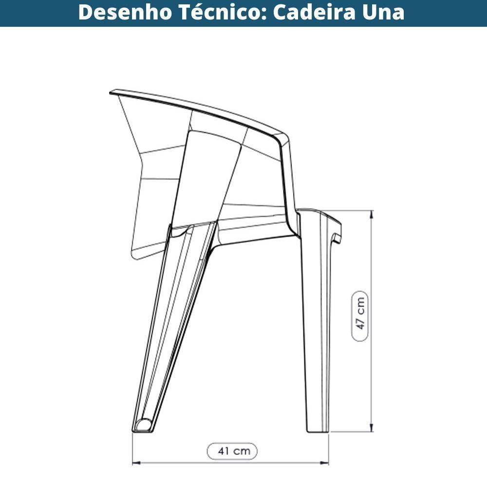 Cadeira Una Im In área Externa E Interna (pp) Cinza - 9