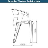 Cadeira Una Im In área Externa E Interna (pp) Cinza - 9