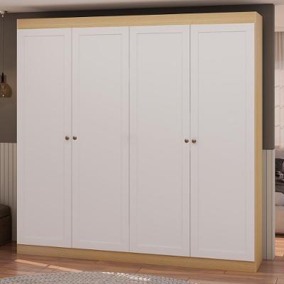 Guarda Roupa Genialflex Europa 4 Pts Provençal Savana Branco