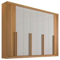 Guarda Roupa Daymont Ripado Cinamomo Off White 8 Portas 8 Gavetas D?doro - 1