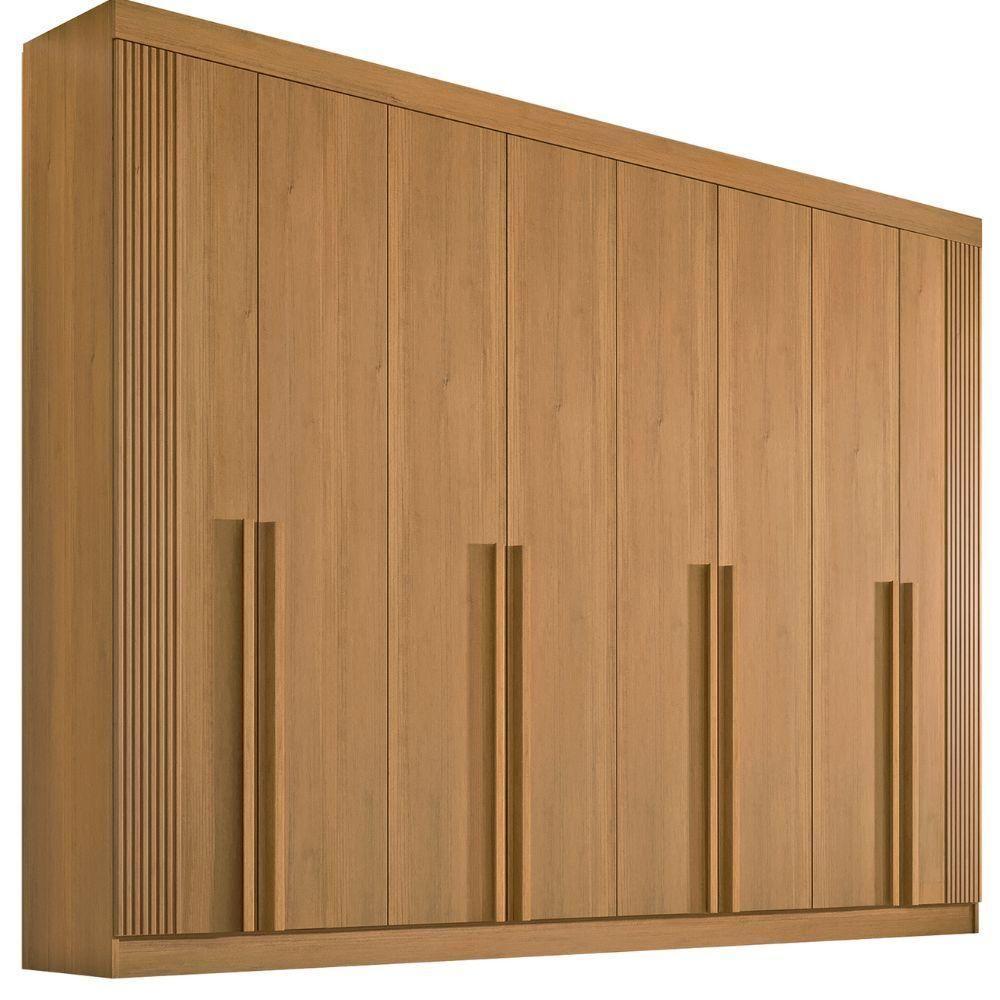 Guarda Roupa Daymont Ripado Cinamomo 8 Portas 8 Gavetas D?doro - 1