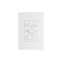 Controle De Ventilador Margirius Sleek 3 Velocidades Com Placa 4x2 Branco 127v - 1