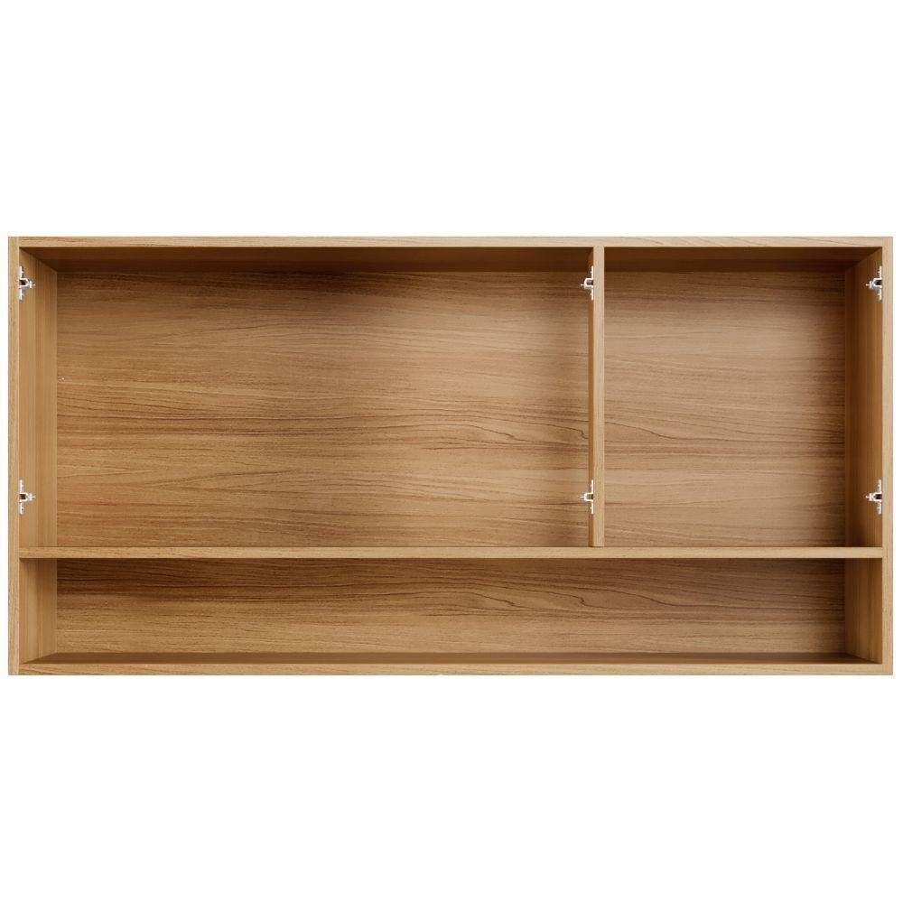 Armário Aéreo New 3 Portas Cinamomo Grafite Arte Móveis - 6