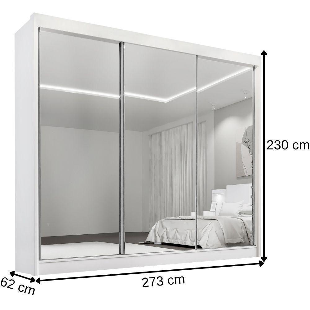 Guarda Roupa Dubai Cinamomo 3 Portas 6 Gavetas D?doro - 3