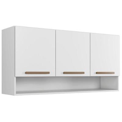 Armário Aéreo New 3 Portas Branco Arte Móveis
