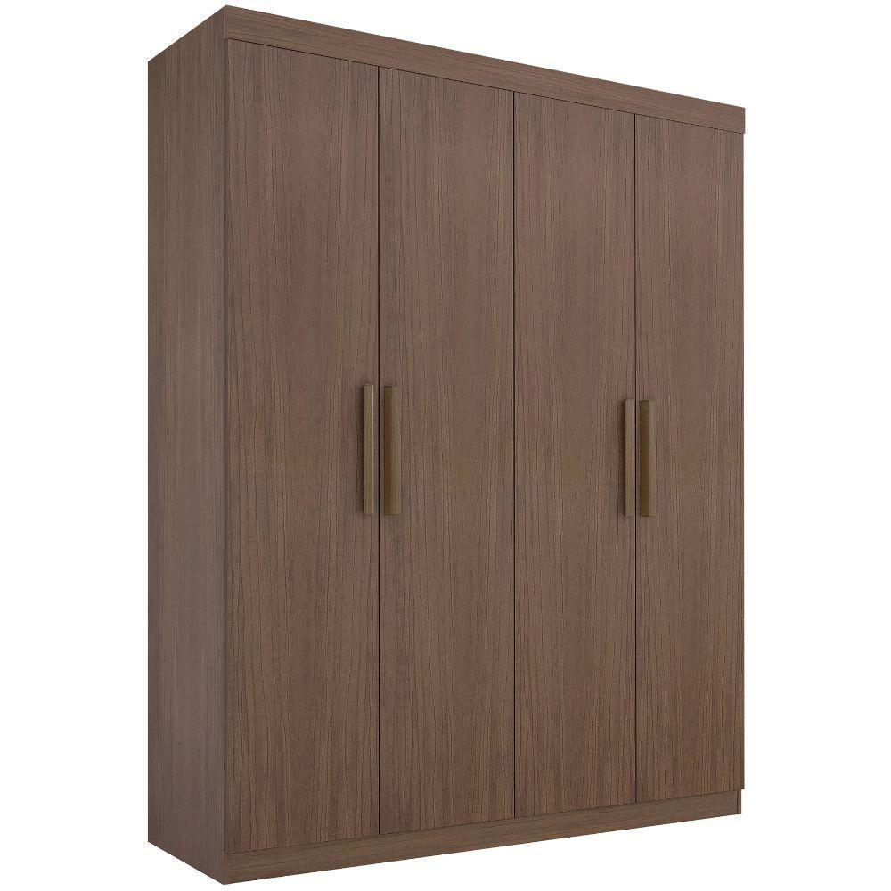 Guarda Roupa Colibri Castanho 4 Portas 3 Gavetas D?doro - 1